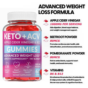 OEM/ODM Nature Diet Pérdida de peso Gummy Adelgazamiento Nutrición Asistencia sanitaria Gummy Slimming Gummies - Product Image 3