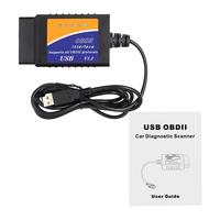 Escáner de Diagnóstico de Interfaz Automotriz Original Usb Elm327 V1.5 Obd2 con Pic25k80 y Ft232rl Com, Lector de Códigos