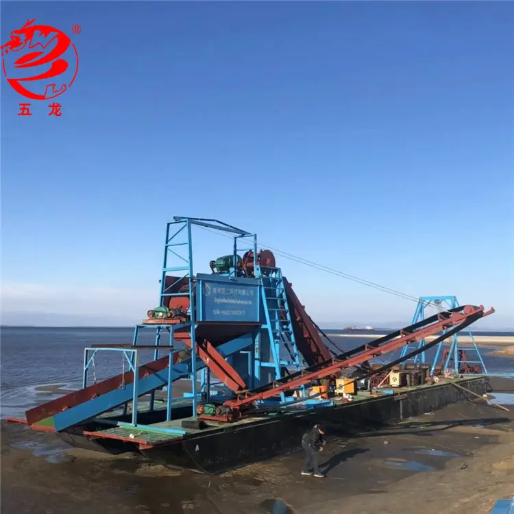 Gold bucket suction dredger for sale