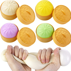 Balles anti-stress mini-dumplings colorées, jouet sensoriel doux à saisir, pour soulager le stress, en forme de boulette à presser, pour adultes et enfants - Product Image 1