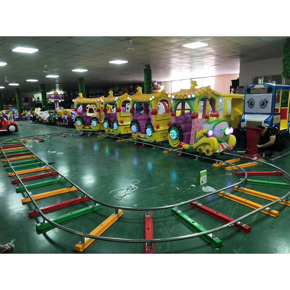 Kommerzielle Unterhaltung Kinderfahrten Guangzhou Versorgung Kinderfahrt Eisenbahn-Leichtzug-Elektro-Zugfahrten mit Schienenzug für Kinder