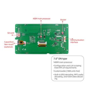 Pantalla TFT UART de 7 pulgadas y 800x480, configuración de script de bajo consumo de energía HD, pantalla TFT en serie con toque capacitivo/resistivo - Product Image 5