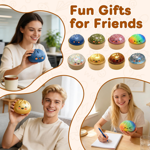 En stock: Bolas antiestrés gigantes blandas con forma de dumpling, juguete sensorial fidget para alivio del estrés, juguete sorpresa en bolsa ciega para apretar - Product Image 4