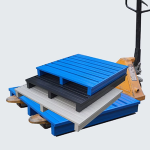 Paleta de Acero de Alta Calidad, Resistente, de Una Sola Cara, para Logística Industrial, Almacenamiento en Bodega, Transporte, <span class=keywords><strong>Yuge</strong></span>, Entrada Bidireccional - Product Image 5