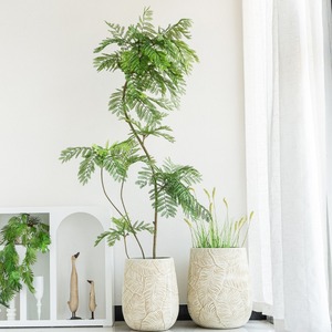 <span class=keywords><strong>Macetas</strong></span> <span class=keywords><strong>de</strong></span> <span class=keywords><strong>Cemento</strong></span> con Textura <span class=keywords><strong>de</strong></span> Hojas Grandes MSH para Plantas <span class=keywords><strong>de</strong></span> Balcón y Decoración <span class=keywords><strong>de</strong></span> Jardín - Product Image 3