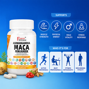 Nouveauté Shecome Maca Supplement Tongkat Ali Ginseng Aide à l'agrandissement du pénis Pilules Maca Capsules de vitalité masculine pour adultes - Product Image 4