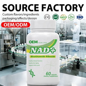 อาหารเสริม NAD+ แบบ OEM/ODM ฉลากส่วนตัว แคปซูลนิโคตินาไมด์ ไรโบไซด์ นิวคลีโอไซด์ ลิโปโซม 1000 มก. แรด เรสเวอราทรอล วิตามิน - Product Image 1