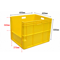 Grande caisse de rangement en plastique empilable pour outils de garage et entrepôt, idéale pour le picking