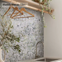 Mosaïque hexagonale en marbre violet Bulgari, mosaïque en pierre en forme de nid d'abeille pour la décoration des murs et des sols, design moderne de luxe