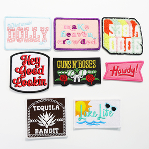 High Quality Cowboy Patches Wholesale Iron on Cowgirl Patches Custom Embroidery Hats Decorations - Product Image 6