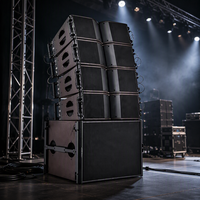 Système de sonorisation professionnel Power Audio KA208 V1.0, enceintes line array à double haut-parleur de 8 pouces, kit complet, passif, métal