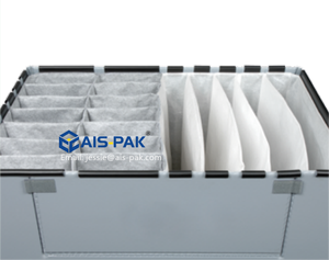 1200*1000 mét lớn ráp Stackable akypak cổ điển Quá Cảnh container với dệt chèn lót bên trong cho các bộ phận tự động đóng gói - Product Image 1