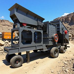 Station de concassage mobile pour pneus, concasseur mobile pour déchets de construction, prix, concasseur de gangue de charbon et criblage, brise-roche - Product Image 5