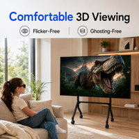 Tableau blanc interactif Bestar 86 pouces COG 4K sans scintillement, 20 points tactiles, 3D, garantie 1 an, système d'exploitation Android/Windows pour une utilisation confortable