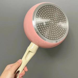 <span class=keywords><strong>Wok</strong></span> pequeño antiadherente rosa para cocinar comida de bebé sopa y fideos instantáneos Mini olla - Product Image 2