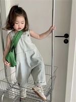 Barboteuse en Jean pour fille, vêtements pour enfants, combinaison en coton, salopette pour garçon, nouvelle mode, automne 2022