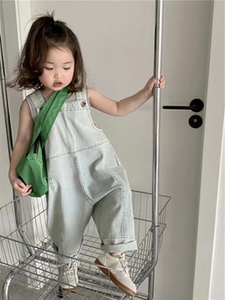 Barboteuse en Jean pour fille, vêtements pour enfants, combinaison en coton, salopette pour <span class=keywords><strong>garçon</strong></span>, nouvelle mode, automne 2022 - Product Image 5