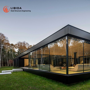 Véranda de sécurité à double vitrage toutes saisons avec cadre en alliage d'aluminium imperméable, toit plat triangulaire, moulage <span class=keywords><strong>pour</strong></span> parcs - Product Image 1