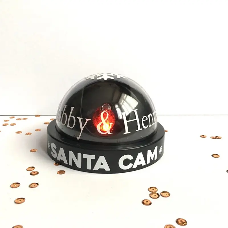 سانتا كاميرا DIY شخصية الأمن محاكاة عيد الميلاد كاميرا فارغة قبة عيد الميلاد كاميرا ل مهرجان لوازم الديكور