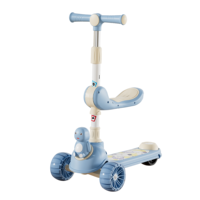 Trottinette pour enfant BAB WAY - Pliable, légère, roues en PU, design à trois roues, capacité de charge de 50 kg, corps en plastique et alliage d'aluminium