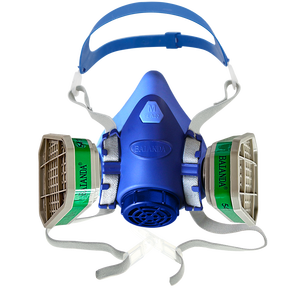 Masque respiratoire réutilisable demi-visage K1 pour l'ammoniaque et les dérivés d'ammoniaque organique, filtre à gaz, cartouche chimique - Product Image 5