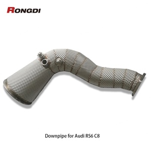 Performance Downpipe for Audi RS6/RS7 C8 4.0T TFSI V8 2021-2024 Stainless Steel Exhaust Downpipes Header With OPF/GPF - Product Image 6