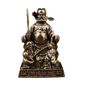 Figurine en laiton Zhong Kui, artisanat de style chinois, ornement de table pour la décoration de la maison - Product Image 5