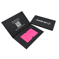 Boîte de présentation de cartes de visite/VIP/crédit personnalisées avec logo, emballage en carton, impression en relief, pour exposition