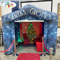 Noël gonflable santa grotte de vacances gonflable santa tente pour vente