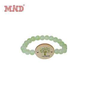 Tatil için renkli cam boncuk akıllı bileklik ile NFC ahşap RFID bilezik, sıcak bahar otel, müzik festivali - Product Image 3