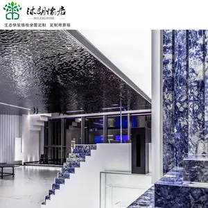 Panel mulus arang bambu dinding isolasi dinding interior Restoran pelapis Dinding