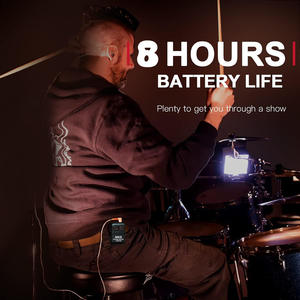 Sistema de Monitoreo Inalámbrico In-Ear, Sistema IEM Inalámbrico Estéreo de 2.4G con Transmisor y Receptor de Cinturón, Emparejamiento Automático, 164 pies de Alcance para Estudio - Product Image 3