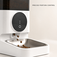 Distributeur automatique de nourriture pour animaux de compagnie intelligent à commande à distance par application, grande capacité de 4 L, pour chats et chiens, vente chaude
