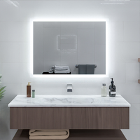 Nouveau Design salle de bain rétro-éclairé blanc chaud Led miroirs éclairés