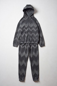 Ensemble de survêtement unisexe tie-dye à capuche avec fermeture éclair intégrale, coupe ample, décontracté, pour l'automne, taille adulte - Product Image 3