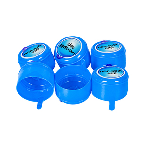 Tapa de tarro de plástico desechable sin derrames, etiqueta personalizada, tapas de botella de agua potable mineral de 5 galones y 20 litros - Product Image 1