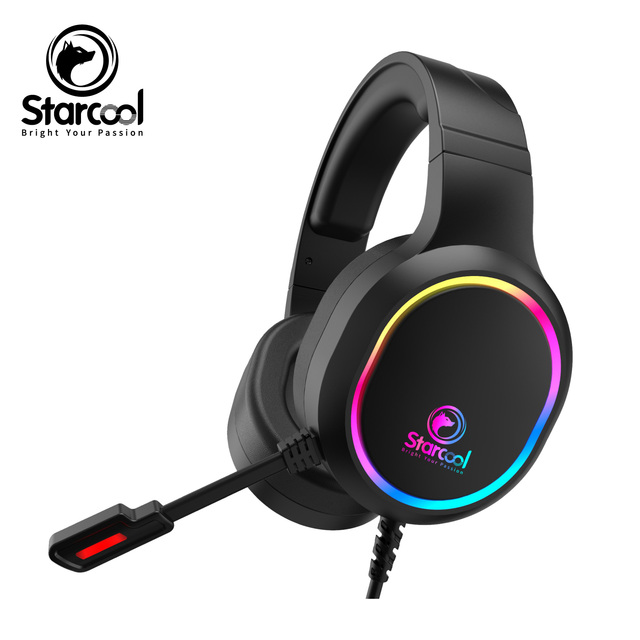 Wholesale Computer Headset for Gaming 50mm Speakers Rgb Light High Quality Gaming Headset