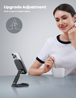 Support de téléphone portable universel Lamicall DP13 pour bureau, pliable, angle réglable, support de jeu, visionnage de films, cuisine