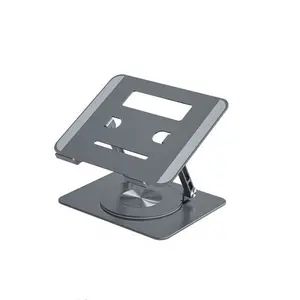 Adjustable Aluminum Alloy Laptop Stand 360 Rotating Bracket with Cooling and Folding Features Desk Accessories Stand