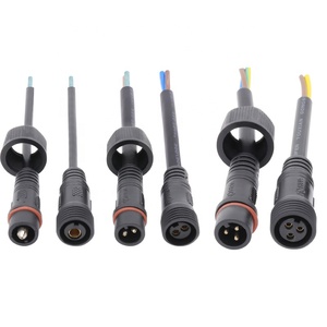 Aohua 1 2 3 4 <span class=keywords><strong>5</strong></span> 핀 M14 pvc 성형 IP65 남성 여성 케이블 커넥터 - Product Image 1