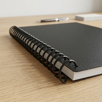 Carnet A5 à spirale en PP personnalisé, vente en gros d'usine, prix abordable, avec stylo