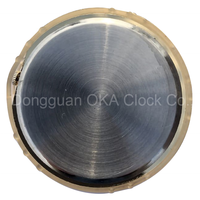 Inserts de montre de 36 mm, lunette dorée, cadran blanc, chiffres arabes, petite taille, mini inserts de montre en métal, adaptés aux montres.