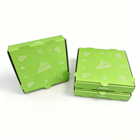 SP4563 Scatola per Pizza da Asporto Personalizzata con Logo, in Cartone Ondulato B/E, Riciclabile ed Ecologica, 6-20 Pollici, per Food Truck