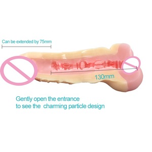 Jouet sexuel XLN 2-en-1 en TPE souple pour couples gays et lesbiennes, célèbre Godemiché anal, avec fonction d'exercice de <span class=keywords><strong>film</strong></span> inversé, Taille XL - Product Image 4