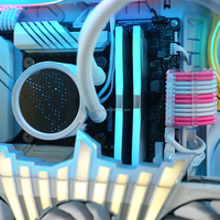 Câble d'extension RGB tressé courbé en promotion ATX GTX-24Pin 8p(4+4) 30cm certifié CE ROHS FCC pour boîtiers PC Exclusif