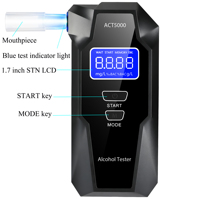 Testeur d'alcool d'usine d'alcootest à pile à combustible à haute sensibilité Détecteur efficace pour la teneur en alcool
