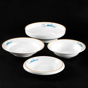 Plato comercial Plato de sombrero de paja de melamina Plato hondo para aperitivos Pasta Sopa Salchicha de sangre de pescado en Escabeche - Product Image 1