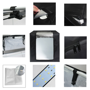 CPYP 60*60 Three Flash <strong>Light</strong> 600w Photo Studio <strong>Soft</strong> <strong>Box</strong> Lighting Kit Portable Foldable Photo Shoot Studio <strong>Box</strong> Kit Led <strong>Light</strong> - Product Image 3