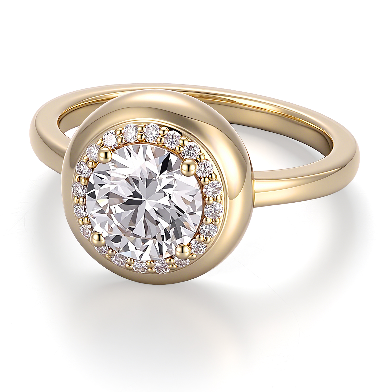925 silver lab diamond ring