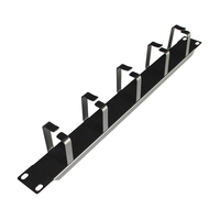 Gestionnaire de câbles horizontal 1U à 5 anneaux en D pour montage en rack, organisateur de câbles réseau 19 pouces pour centre de données et rack de serveur